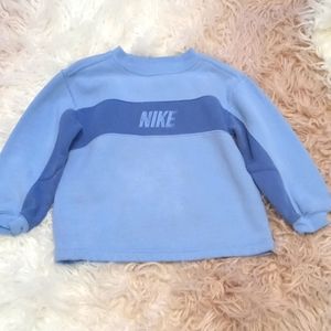Nike logo colorblock sweatshirt blue